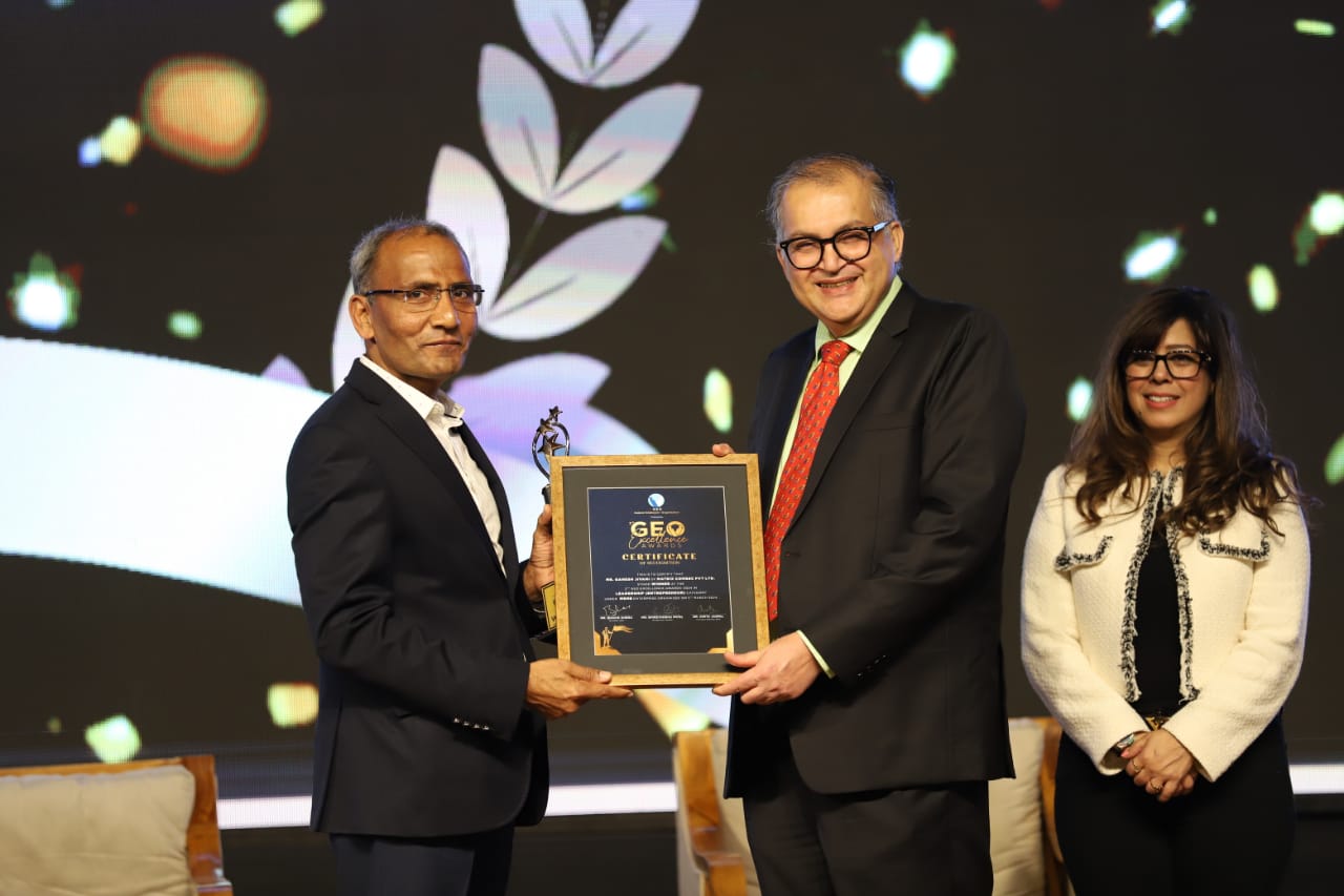 Ganesh Jivani conferred with the prestigious GEO’s Leadership Excellence Award 2024